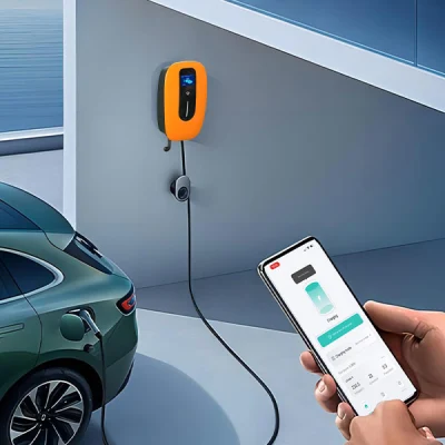 Caricabatteria per veicoli elettrici, caricabatteria CA per box a parete EV livello 2