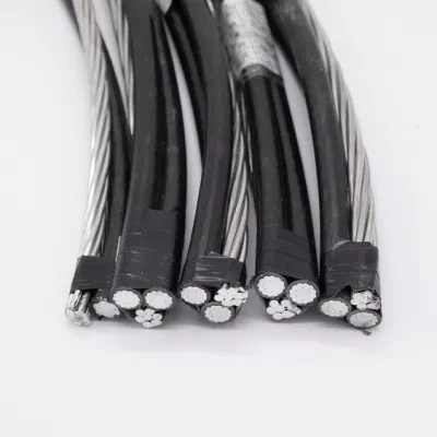 Cavo elettrico a caduta di servizio Triplex Duplex in alluminio PVC XLPE Cavo elettrico isolato ABC cavo in alluminio