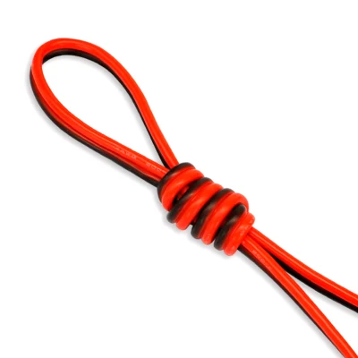Cavo piatto audio parallelo a 2 conduttori UL2468 isolato in PVC stagnato Cavo elettrico per altoparlanti in rame rosso e nero