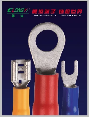 Cavo in rame con terminale ad anello isolato Jiang su Longyi Terminali elettrici in rame con aletta terminale con personalizzazione di base del capicorda