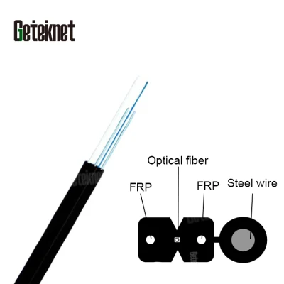 Cavo di derivazione FTTH Gcabling, cavo per esterni a 1 conduttore e 2 conduttori Cavo in fibra ottica a 12 24 48 96 144 core