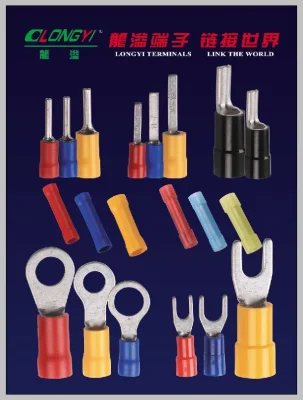 Cavo in rame con terminale ad anello isolato Jiang su Longyi Terminali elettrici in rame con aletta terminale con personalizzazione di base del capicorda