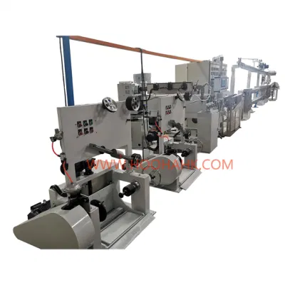  Apparecchiature per la produzione di cavi 80+50 PLC macchina per estrusione di fili da costruzione