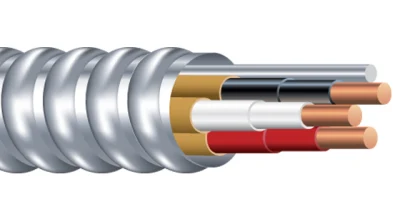 Filo metallico rivestito in metallo per l&prime;alimentazione elettrica dell&prime;edificio a bassa tensione Cavo Mc in acciaio 16/2 14/2 12/2 AWG Armored