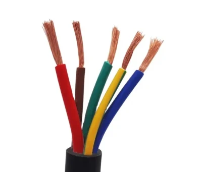 Cavo di comunicazione flessibile multiconduttore RVV 2 3 4 5 Cavo elettrico conduttore cavo di alimentazione in rame con TUV ISO Certificati (0.75 1.0 1.5 2.5 4 6 10 16 mm)