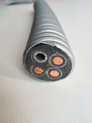 Guaina isolante in piombo EPR 5 kv 2 AWG/3c cavo ESP/olio immergibile Cavo pompa con olio per cavi capillare