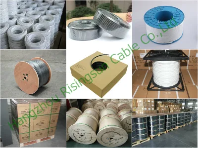 Prezzo di fabbrica cavo per telecamera Siamese da 18 AWG RG59+2c Cavo di alimentazione cavo precatato cavo TVCC per sorveglianza