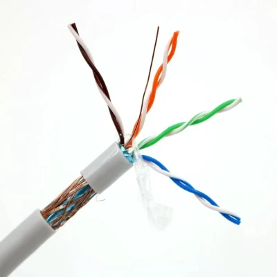 Cavo OFC CCA BC Tc Wag24 da 0,5 mm in PVC SFTP Cat5e