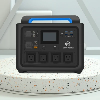 Display LED Bloopower per batteria al litio fosfato di ferro da trekking RV Alimentazione CA fuori rete energia solare Banca mobile generatore elettrico Potenza