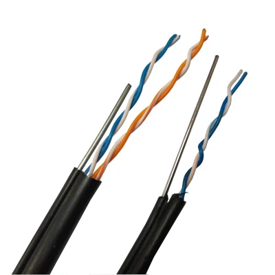 2 4 6 10 Core Cat 2 Cat 3 Shield/Unshielded Cavo telefonico Messenger Drop Wire