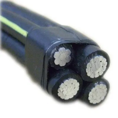Cavo elettrico a caduta di servizio Triplex Duplex in alluminio PVC XLPE Cavo elettrico isolato ABC cavo in alluminio