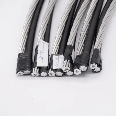 Cavo elettrico a caduta di servizio Triplex Duplex in alluminio PVC XLPE Cavo elettrico isolato ABC cavo in alluminio