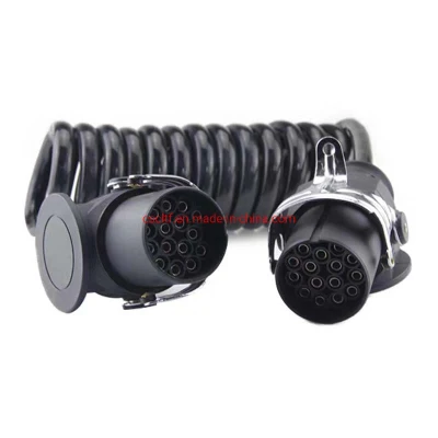 Cavo elicoidale in PU a molla cavo di carica Slingshot per uso automobilistico Cavo elettrico a spirale per rimorchio per veicoli