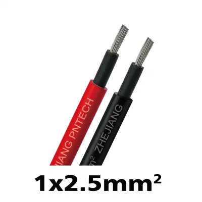 Cavo solare Xlpo Xlpo a doppio isolamento da 2,5mm2 per energia solare Cavo fotovoltaico solare c.c. da 4 mm PV1-F 1X2,5 mm2 con garanzia di qualità