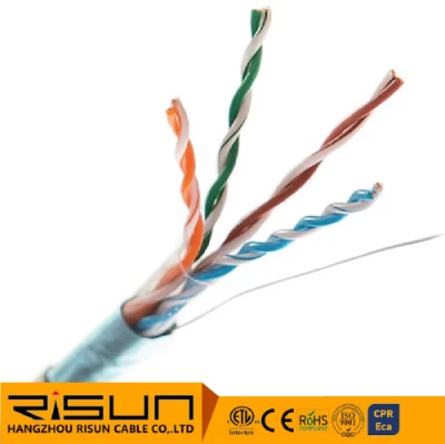 Cavo interno 4pr FTP Cat5e 305m/rotolo - rame pieno grigio Per interni