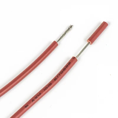 Filo elettrico a unipolare con isolamento in PVC con conduttore in rame solido UL1007 per il cablaggio di apparecchiature elettriche.