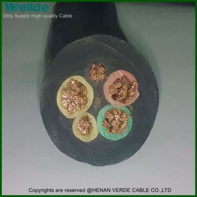 Cavo elettrico per saldatrice a camicia in gomma flessibile termoresistenza