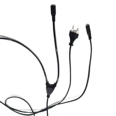 Cavo di alimentazione a 2 slot EU, spina Euro a IEC320 C7 Figura 8 cavi sdoppiatori di potenza cavo sdoppiatore a Y