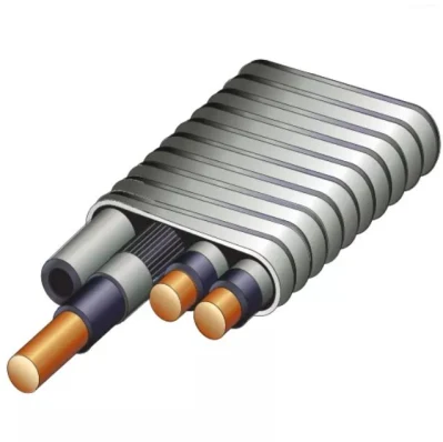 Guaina isolante in piombo EPR 5 kv 2 AWG/3c cavo ESP/olio immergibile Cavo pompa con olio per cavi capillare
