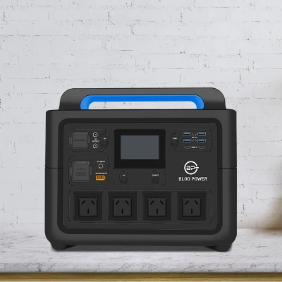 Display LED Bloopower per batteria al litio fosfato di ferro da trekking RV Alimentazione CA fuori rete energia solare Banca mobile generatore elettrico Potenza