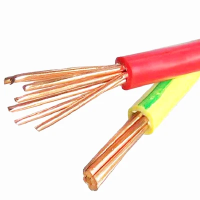 Fornitore cinese Custom Green Yellow BV filo di terra isolato rame Conduttore elettrico elettrico cavo e filo elettrico