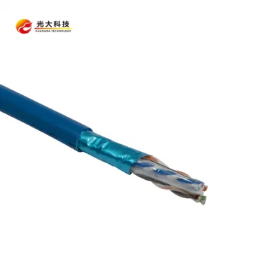Alta qualità alta velocità personalizzata UTP/FTP/SFTP Cat5 Cat5e CAT6 CAT6A Cavo in rame nudo solido per cavo di rete Ethernet con approvazione ETL/UL/CMX/cm/CMR/CMP