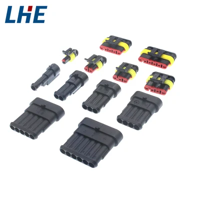 Connettore a filo in plastica auto PA66 con contenitore femmina 173853-1 a 18 pin TE