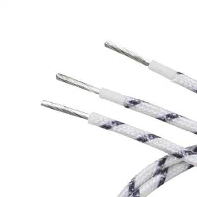 Filo di rame intrecciato in fibra di vetro al silicone resistente alle alte temperature UL 3122 Cavo