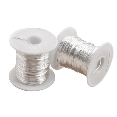 Prezzo basso 99.999 99.9999 5n 6n Occ puro Argento Litz Filo in PTFE/rame placcato argento per cavo audio cuffie