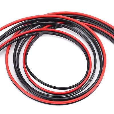Cavo piatto audio parallelo a 2 conduttori UL2468 isolato in PVC stagnato Cavo elettrico per altoparlanti in rame rosso e nero