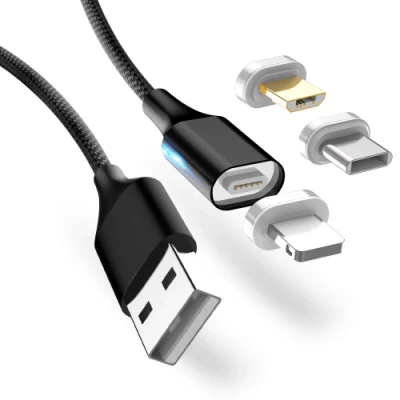Illuminazione micro USB magnetica tipo C 3 in 1 RT-Mc16 Cavo di ricarica rapida