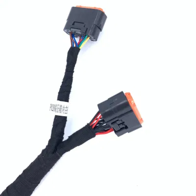 Cavo di alimentazione di comunicazione del comando principale nella scatola ad alta tensione - Linea di acquisizione BMS - con cablaggio connettore Jae - Con cablaggio del tubo autoavvolgente in tessuto