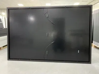 Telaio in silicone nero a semicella da 300 W 370 W e 400 W. Pannelli solari per sistemi di tetto per casa