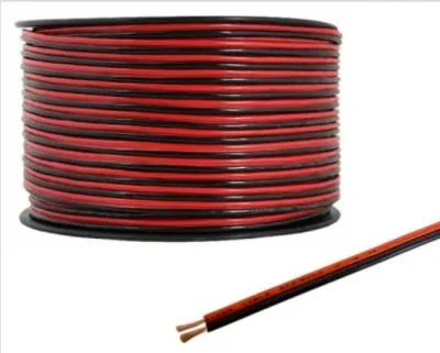 Bobina per cavo altoparlante rosso nero 2X2,5 mm2 rame stagnato rame Cavo audio intrecciato CCA