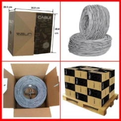 Migliore qualità Prezzo competitivo 305m 8 core 4 coppie CAT6 Cat 6 Prezzo cavo di rete per esterni