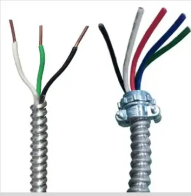Cavo armato in alluminio conduttore in rame 600 V 12 AWG 2c AC90 Cavo