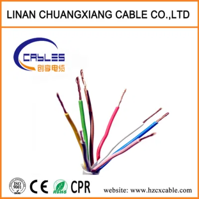 Filo di rame BV BVV caldo 1.5mm 2.5mm 4mm 6mm 10mm Cavo elettrico per cavi elettrici in PVC con conduttore singolo e.