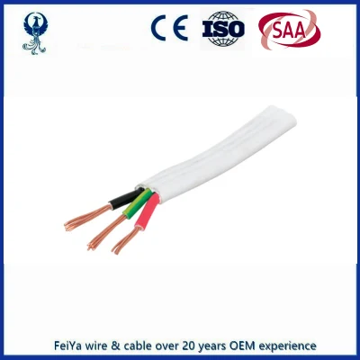 Cavo TPS piatto standard australiano (AS/NZS 5000.2) Certificato SAA 2 * 2.5+2.5 cavo in PVC 3 * cavo TPS piatto da 2,5 mm
