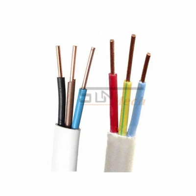 Cavo elettrico piatto da 1 mm 1.5mm 2,0 mm cavo in alluminio pieno Cavo di alimentazione in rame puro a due cavi cavo flessibile isolato in PVC Filo elettrico in rame