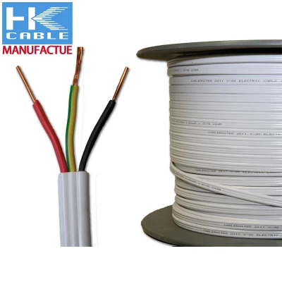 Cavo piatto TPS personalizzato Twin e cavo di terra 1.5mm Filo elettrico in rame da 2,5 mm 6 mm