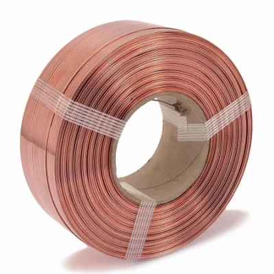 99.99% filo di rame T2 C1100 C11000 0,8 mm 1,0 mm 1,2 mm 1,6 mm Conduttore per resistenza elettrica in rame materiale elettrico 12 AWG ricotto nudo Filo di rame