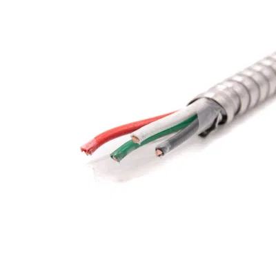 Filo metallico rivestito a bassa tensione UL1569 da 16/2 14/2 12/2 AWG Cavo Mc filo elettrico da costruzione THHN Thwn-2 con cablaggio in alluminio