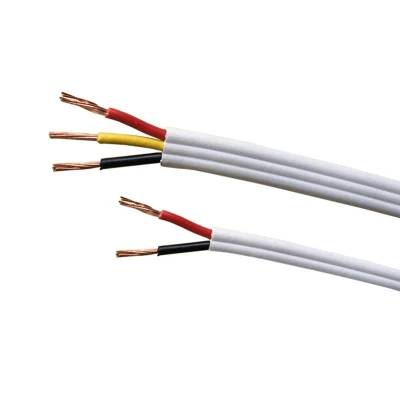 Cavo elettrico piatto TPS/SRF a 2 conduttori 3 a 4 conduttori in rame Cavo isolato in PVC flessibile da 300 V/500 V con cavo di terra e doppio