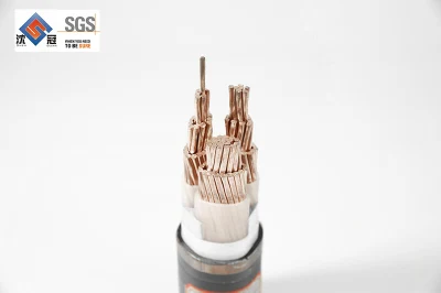 Cavo blindato XLPE Swa 4 conduttori in rame PVC Shenguan 0.6/1 kv Cavo elettrico per applicazioni sotterranee 4X25mm2 cavo solare TUV PV1-F H1z2z2-K