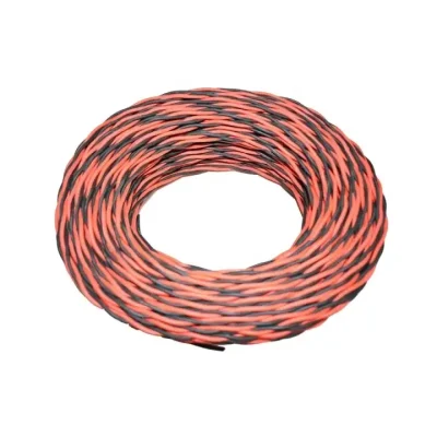 Cavo flessibile a coppia intrecciata in PVC RVS a 2 conduttori 0.5 0.75 1 fili elettrici in rame antincendio da 1.5 2.5 mm