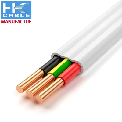 Cavo TPS a 3 conduttori da 1,5 mm, 2,5 mm, 6 mm, isolato in PVC Cavo elettrico a cavo piatto TPS Twin &amp; Earth