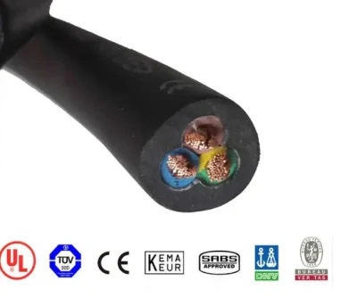 FLESSIBILE 3X16 3X14 3X12 3X10 4X10 4X8 AWG 600 V SOOW Cavo in gomma