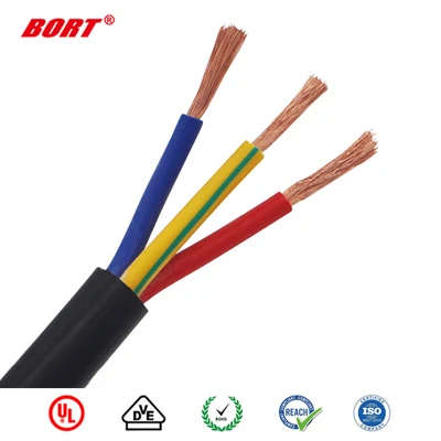 Cavo flessibile da 1,5 mm 2,5 mm 2 conduttori cavo elettrico a 3 conduttori