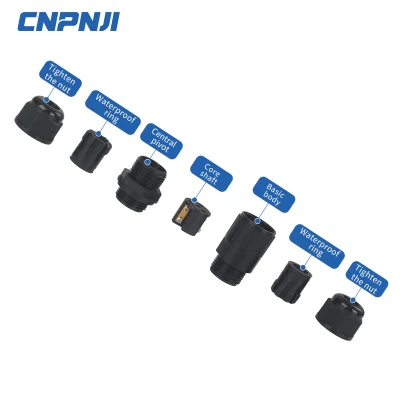 Inserto di tenuta in gomma EPDM impermeabile PA66 cavo in nylon su due lati Connettori a pressacavo Accessori elettrici IP68