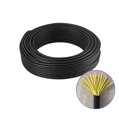 Cavo schermato in PVC isolato schermato Wdzn-Rvp a 3 conduttori da 0,5 mm/0,75 mm/1,5mm/2,5 mm